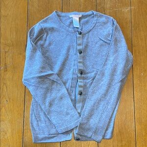 Janie and Jack gray cardigan, size 7, pink label